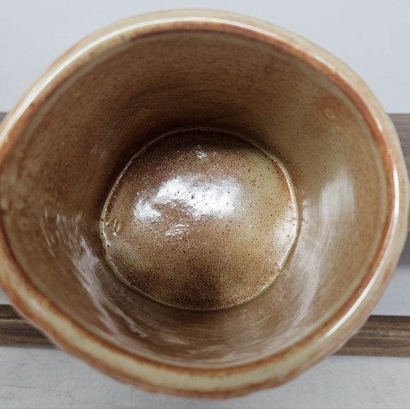 Hand Crafted Flower Stamped Coffee Mug - Picture 4 of 7